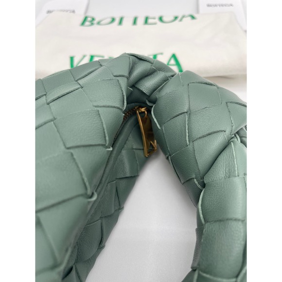 ❌❌SOLD! NEW BOTTEGA VENETA ALOE GREEN MINI CANDY LEATHER JODIE BAG PURSE! - Picture 11 of 14